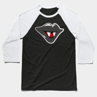 Vampire Lips Baseball T-Shirt